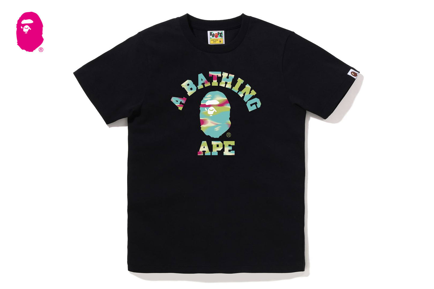 BAPE 螢幕迷彩大學T恤