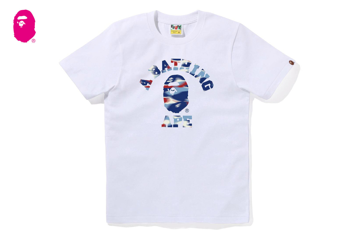 BAPE 螢幕迷彩大學T恤