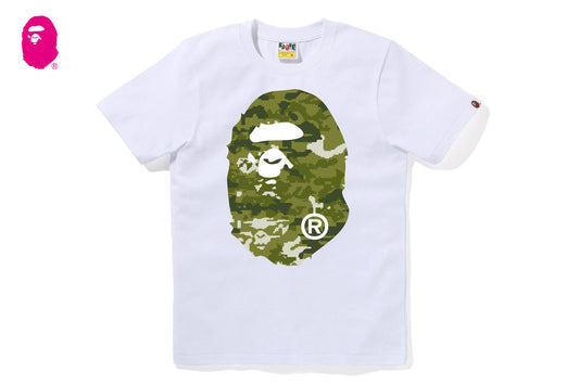BAPE MULTI PIXEL CAMO BIG APE HEAD TEE