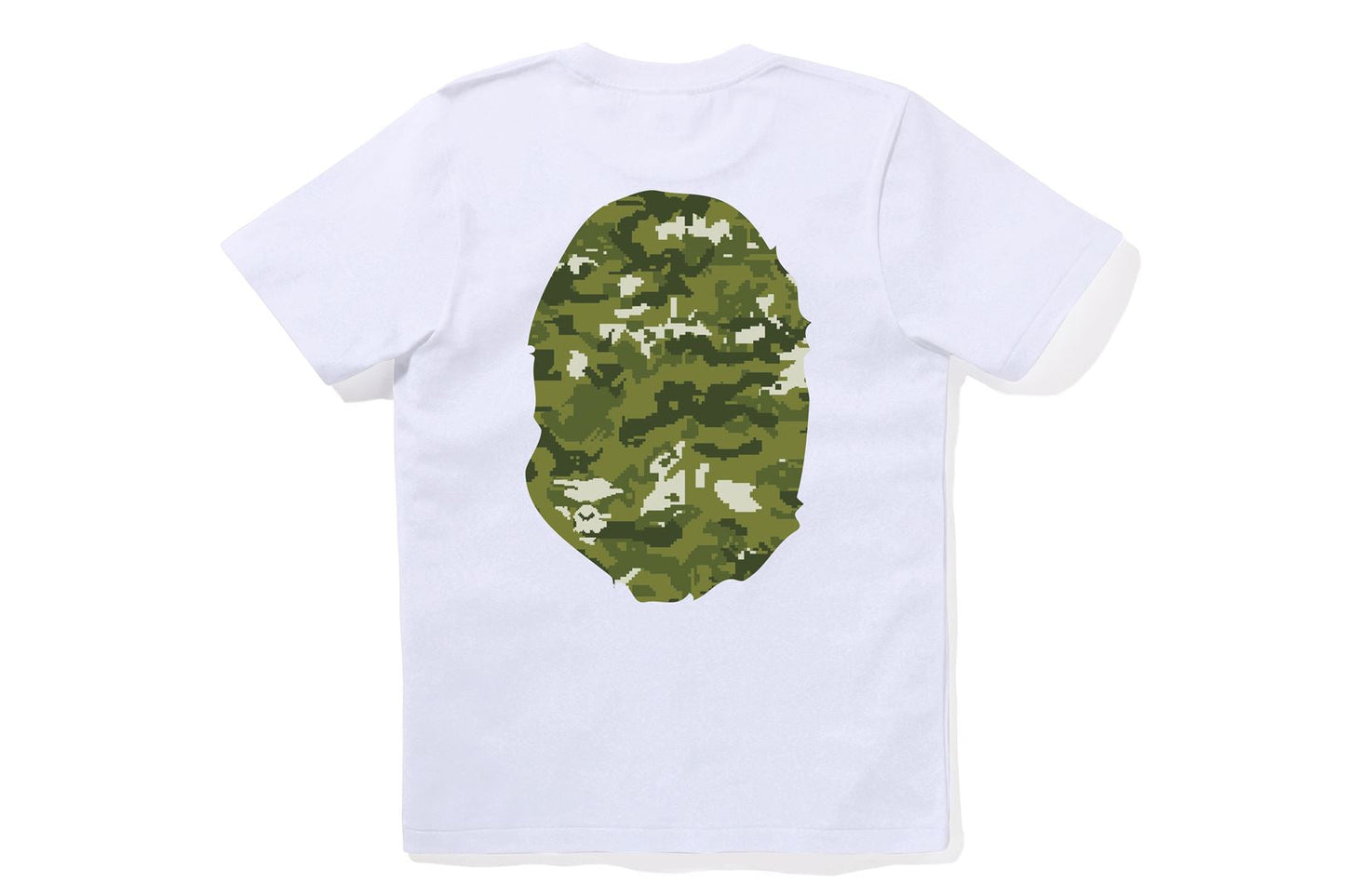 BAPE MULTI PIXEL CAMO BIG APE HEAD TEE