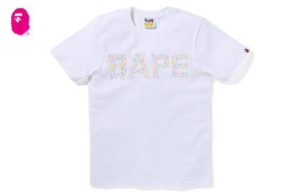 BAPE BLING STAR GLITTER BAPE LOGO TEE