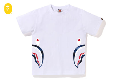BAPE 彩色迷彩側面鯊魚T恤