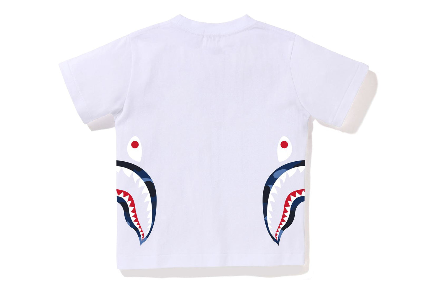 BAPE 彩色迷彩側面鯊魚T恤