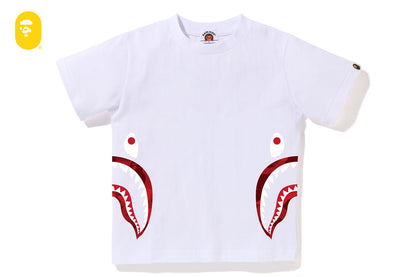 BAPE 彩色迷彩側面鯊魚T恤