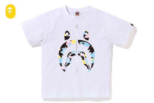 BAPE NEW MULTI CAMO SHARK TEE