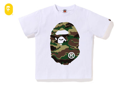BAPE GLITCH WOODLAND CAMO BIG APE HEAD TEE