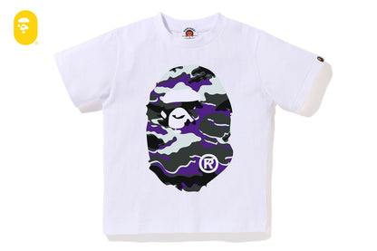 BAPE GLITCH WOODLAND CAMO BIG APE HEAD TEE