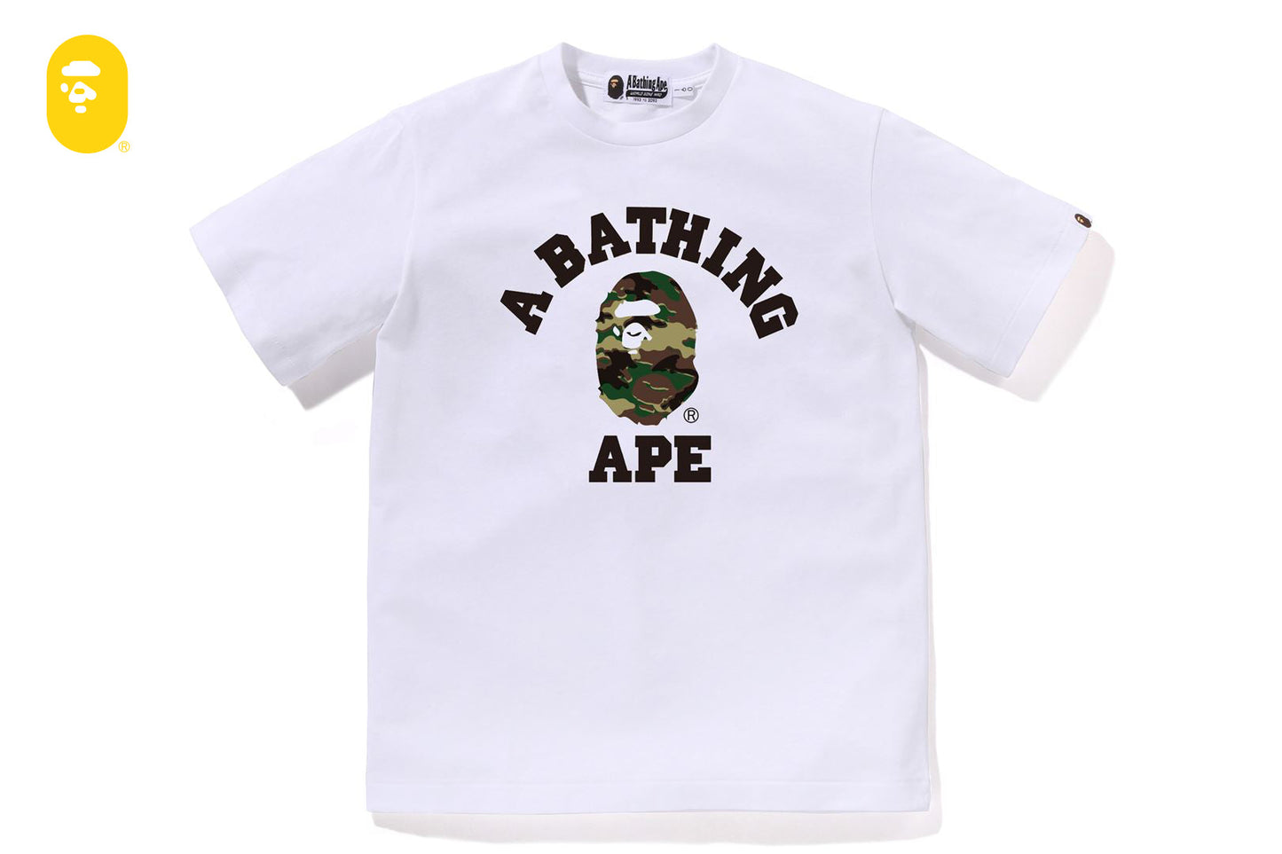 BAPE GLITCH WOODLAND CAMO 大學T恤