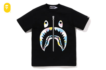 BAPE NEW MULTI CAMO SHARK TEE