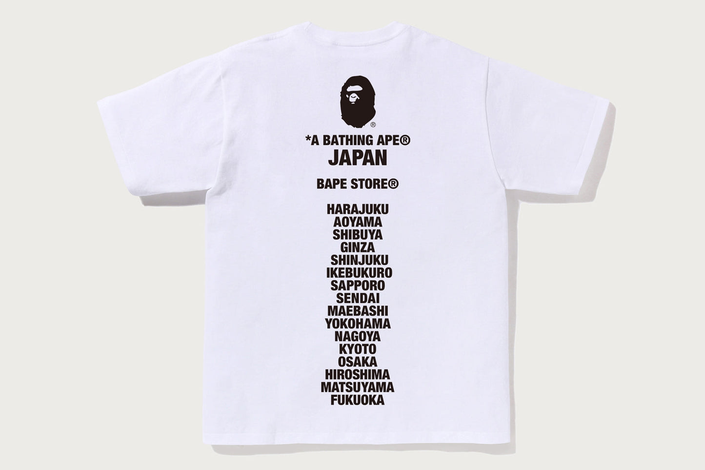 BAPE JAPAN APE HEAD TEE