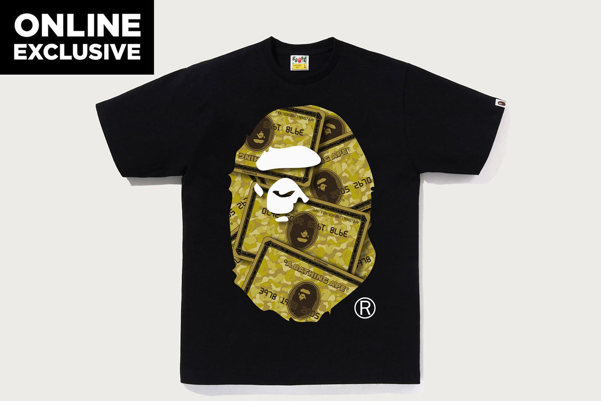 BAPE CARD BIG APE HEAD T恤 BAPEC
