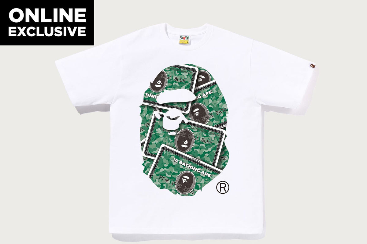 BAPE CARD BIG APE HEAD T恤 BAPEC