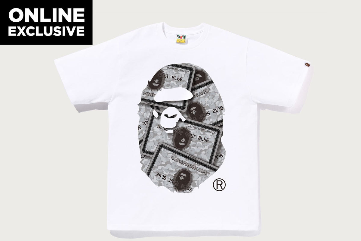BAPE CARD BIG APE HEAD T恤 BAPEC