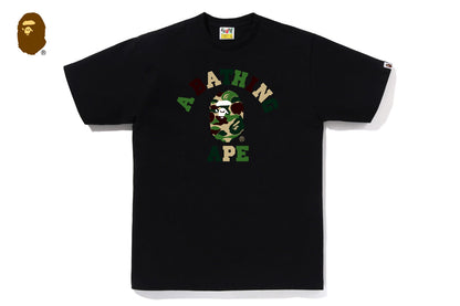 BAPE ABC CAMO COLLEGE TEE
