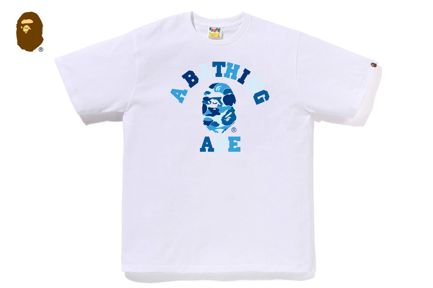 BAPE ABC CAMO COLLEGE TEE