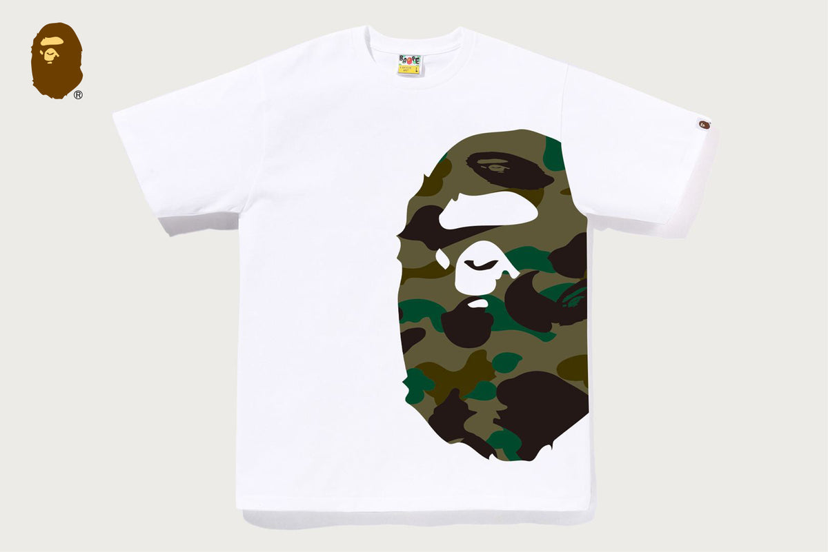 BAPE 1ST CAMO SIDE BIG APE HEAD T恤