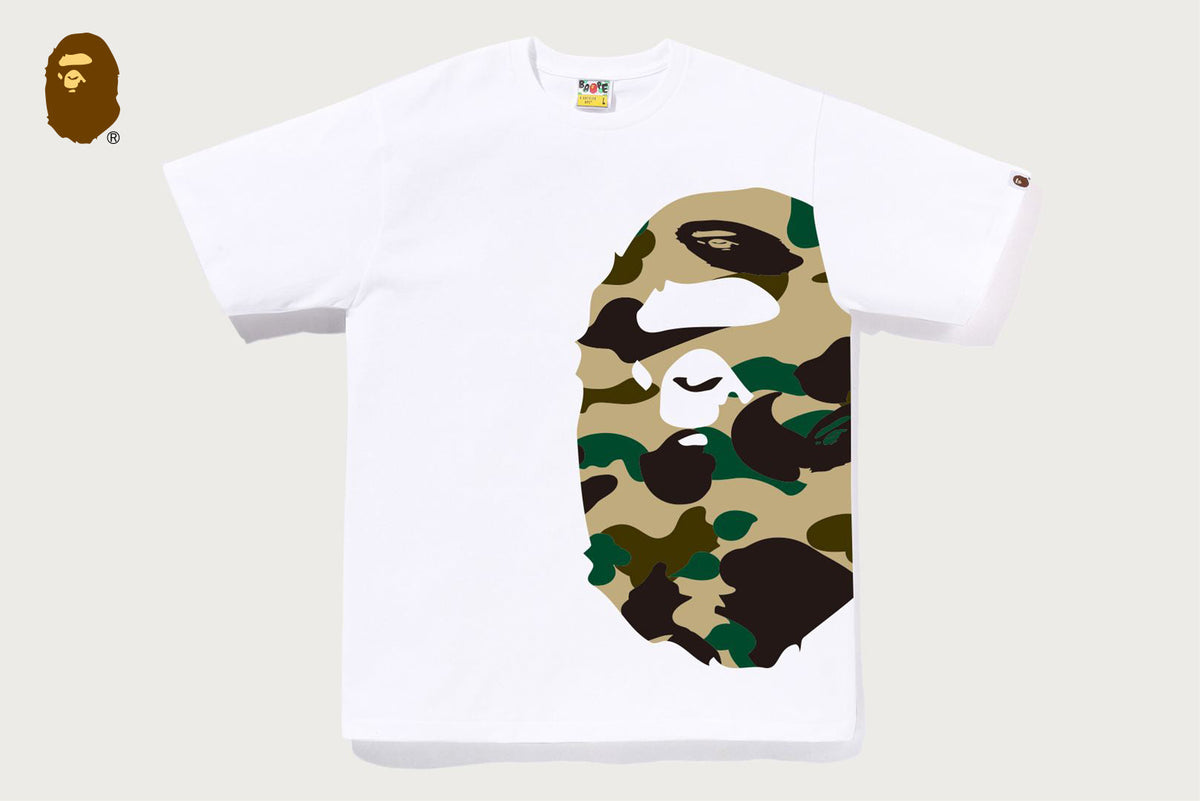 BAPE 1ST CAMO SIDE BIG APE HEAD T恤