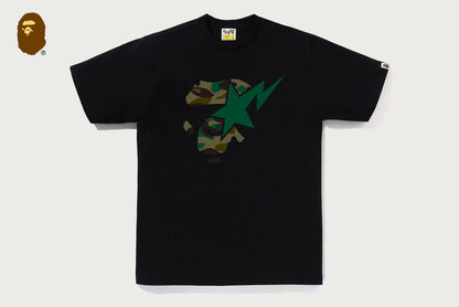 BAPE 1ST CAMO APE FACE ON BAPESTA T恤