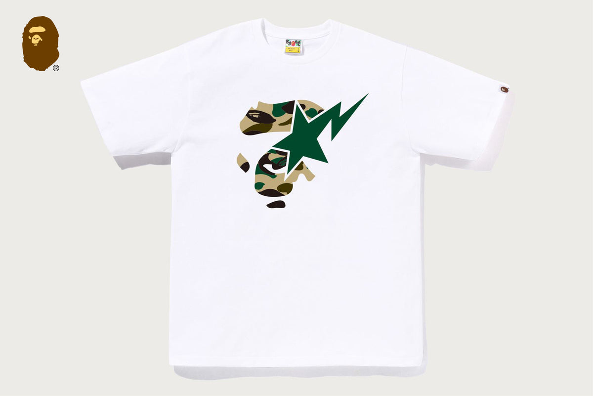 BAPE 1ST CAMO APE FACE ON BAPESTA T恤
