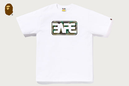 BAPE 1ST CAMO BAPE ROUND BOX LOGO TEE