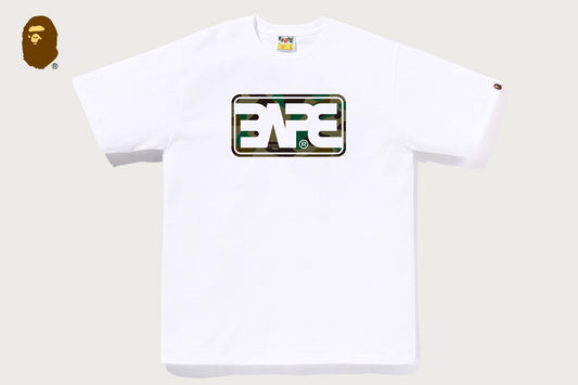 BAPE 1ST CAMO BAPE ROUND BOX LOGO TEE