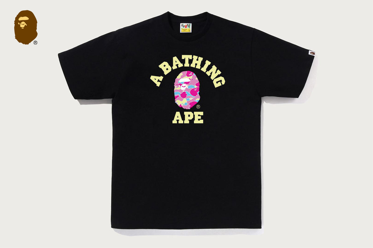 BAPE STA CAMO COLLEGE TEE