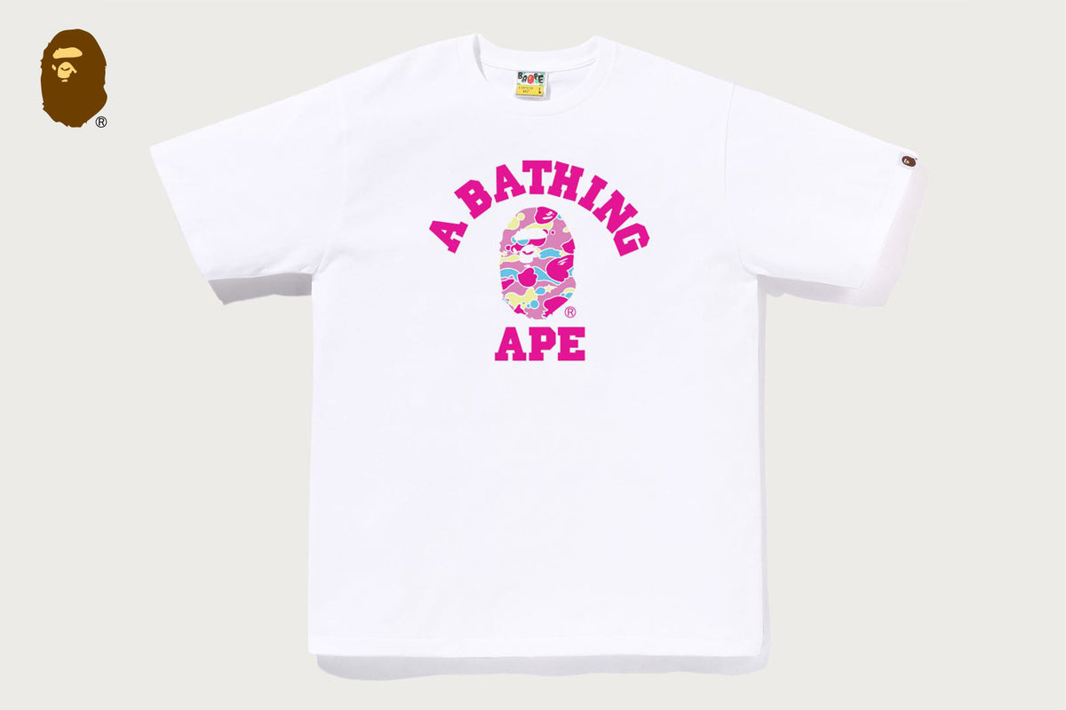 BAPE STA CAMO COLLEGE TEE