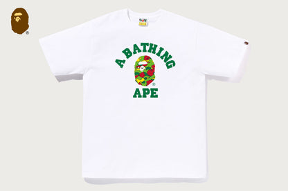 BAPE STA CAMO COLLEGE TEE