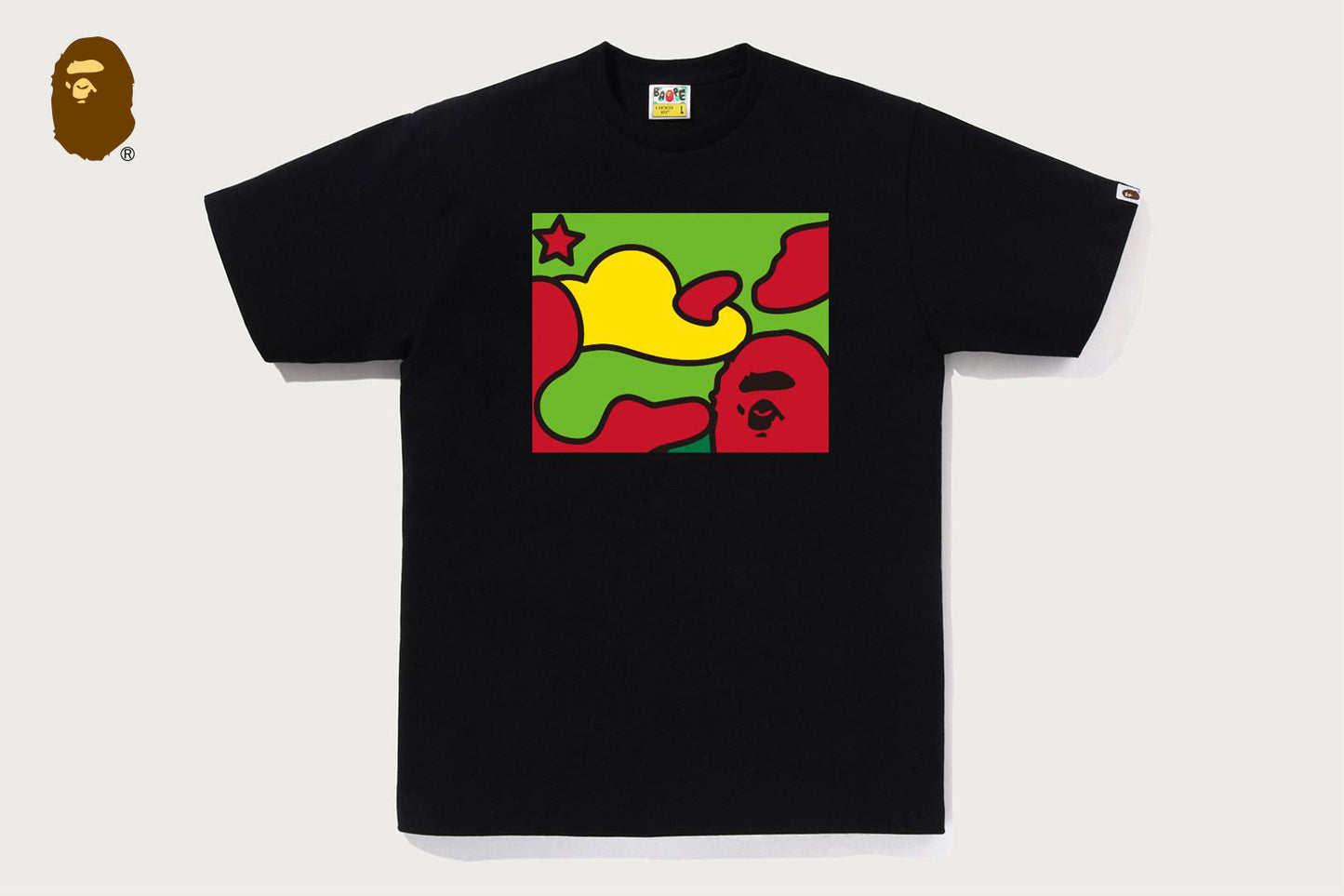 BAPE STA CAMO FOCUS BOX TEE