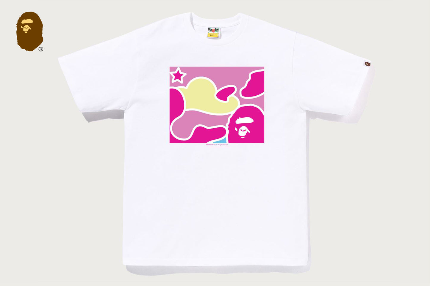 BAPE STA CAMO FOCUS BOX TEE