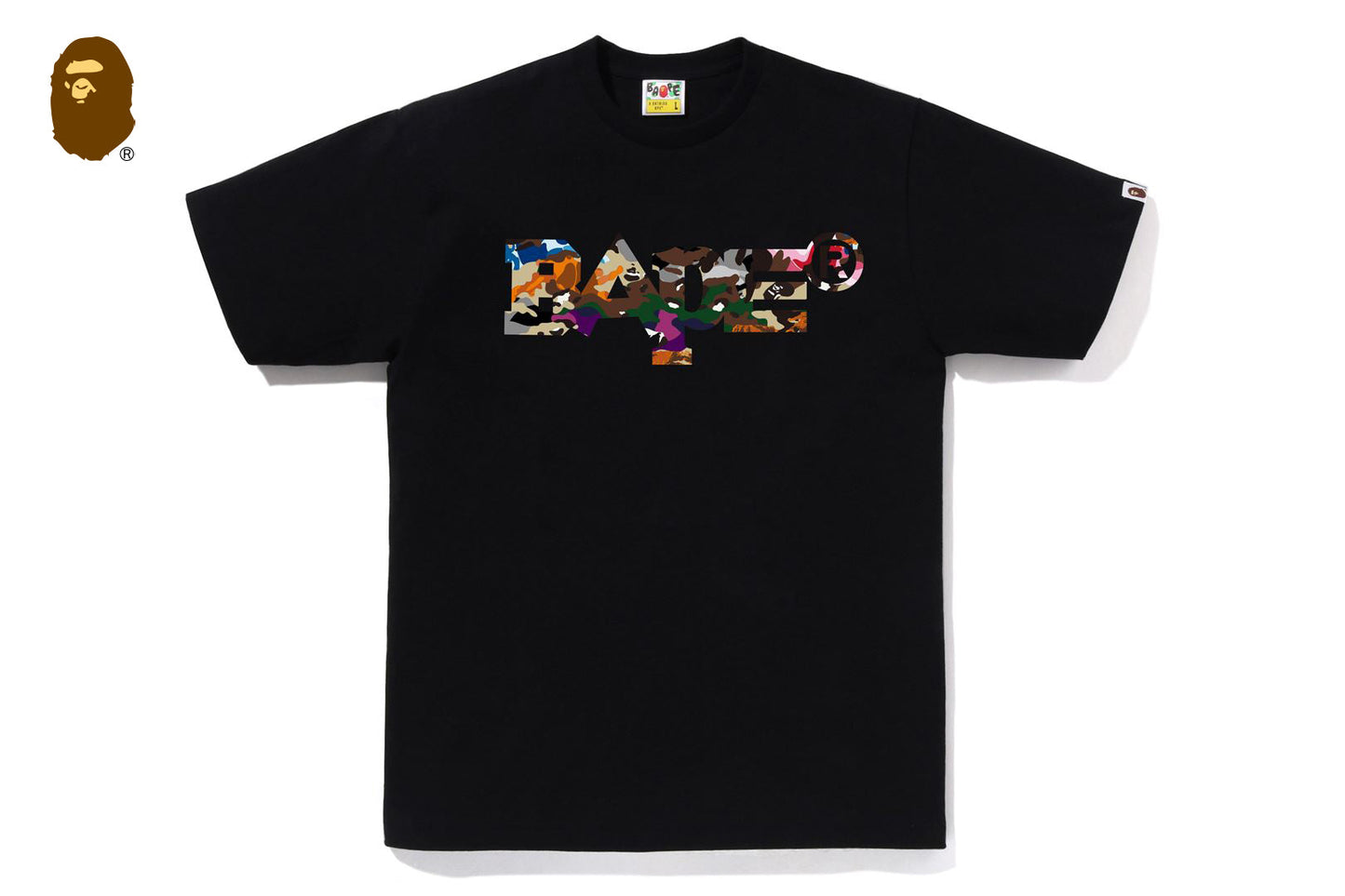 BAPE 混合迷彩標誌短袖T恤