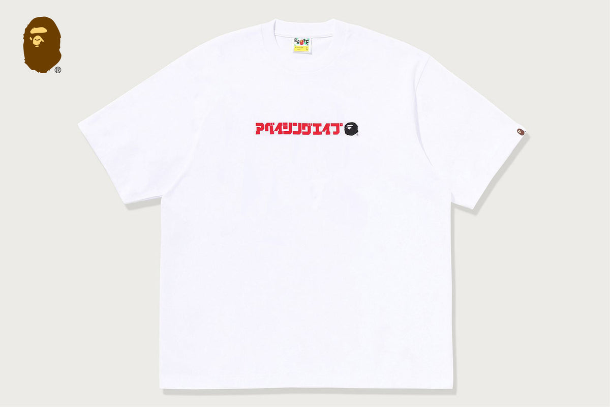 BAPE A BATHING APE LOGO RELAXED FIT TEE