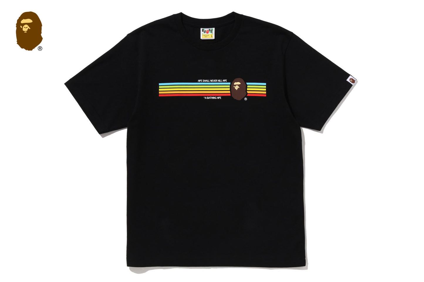 BAPE APE HEAD RAINBOW TEE