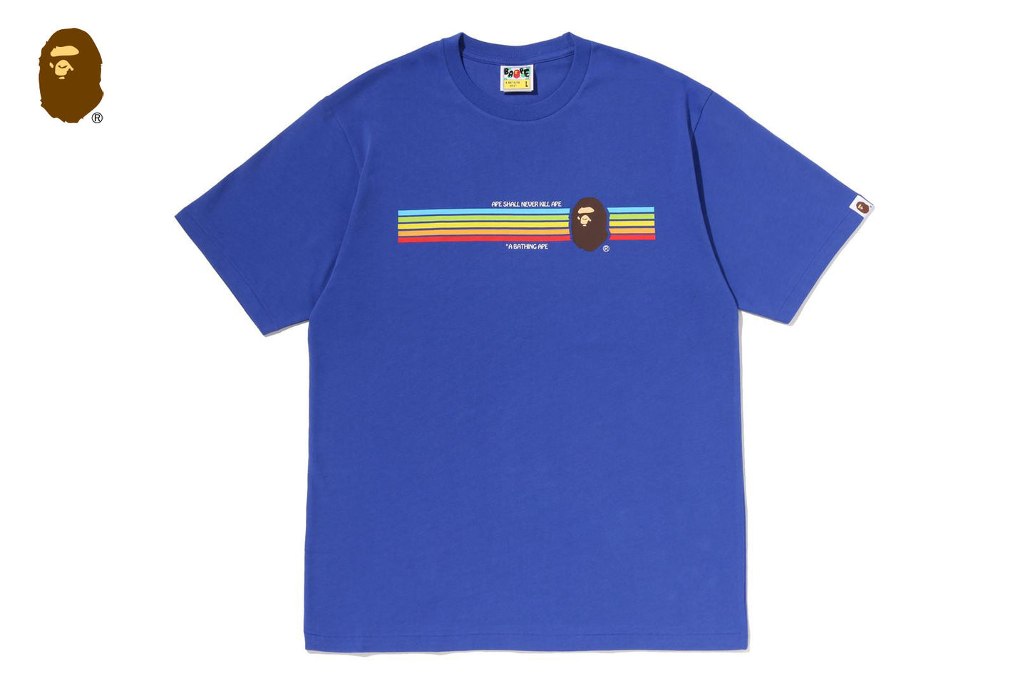 BAPE APE HEAD RAINBOW TEE