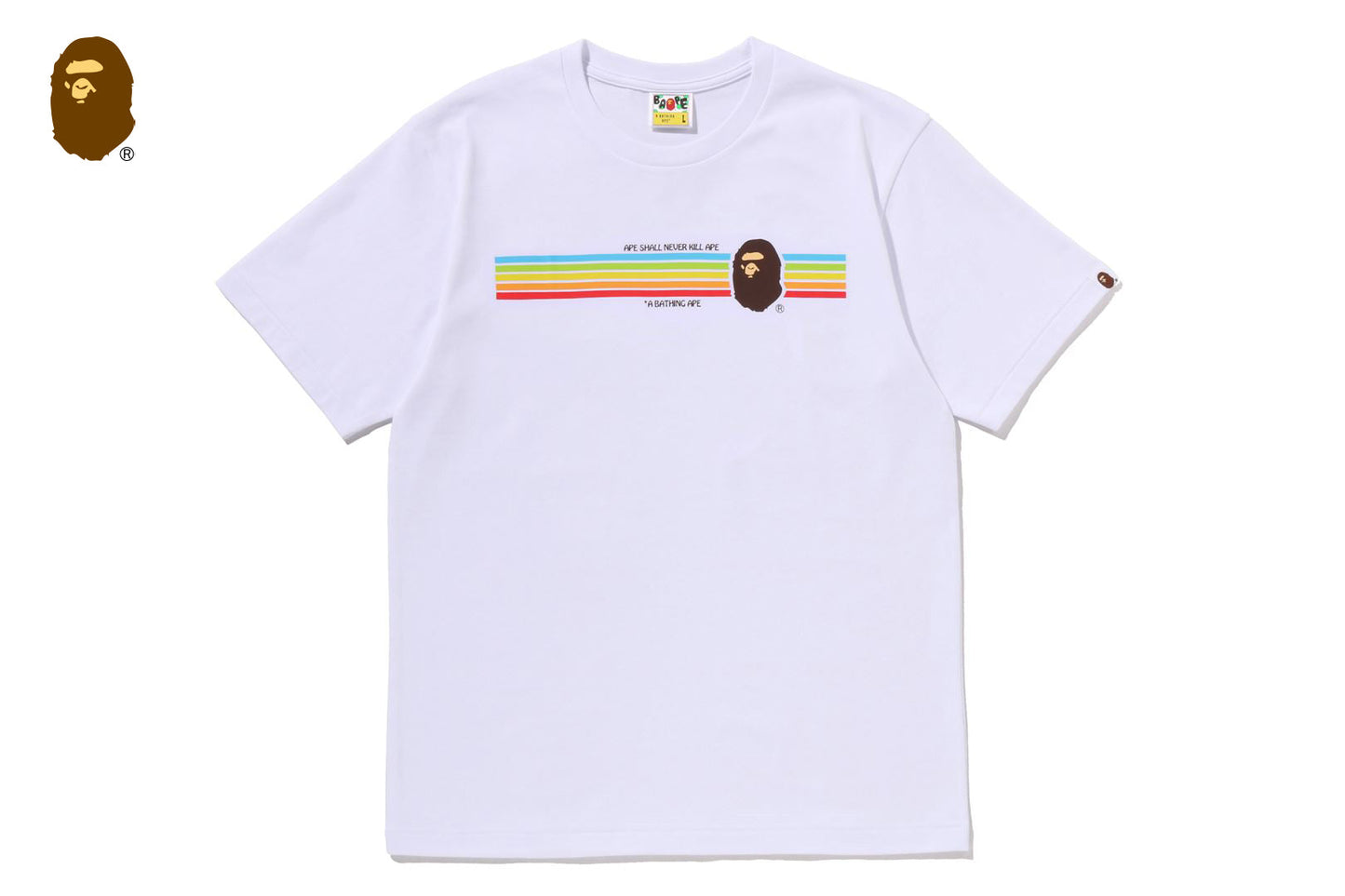 BAPE APE HEAD RAINBOW TEE
