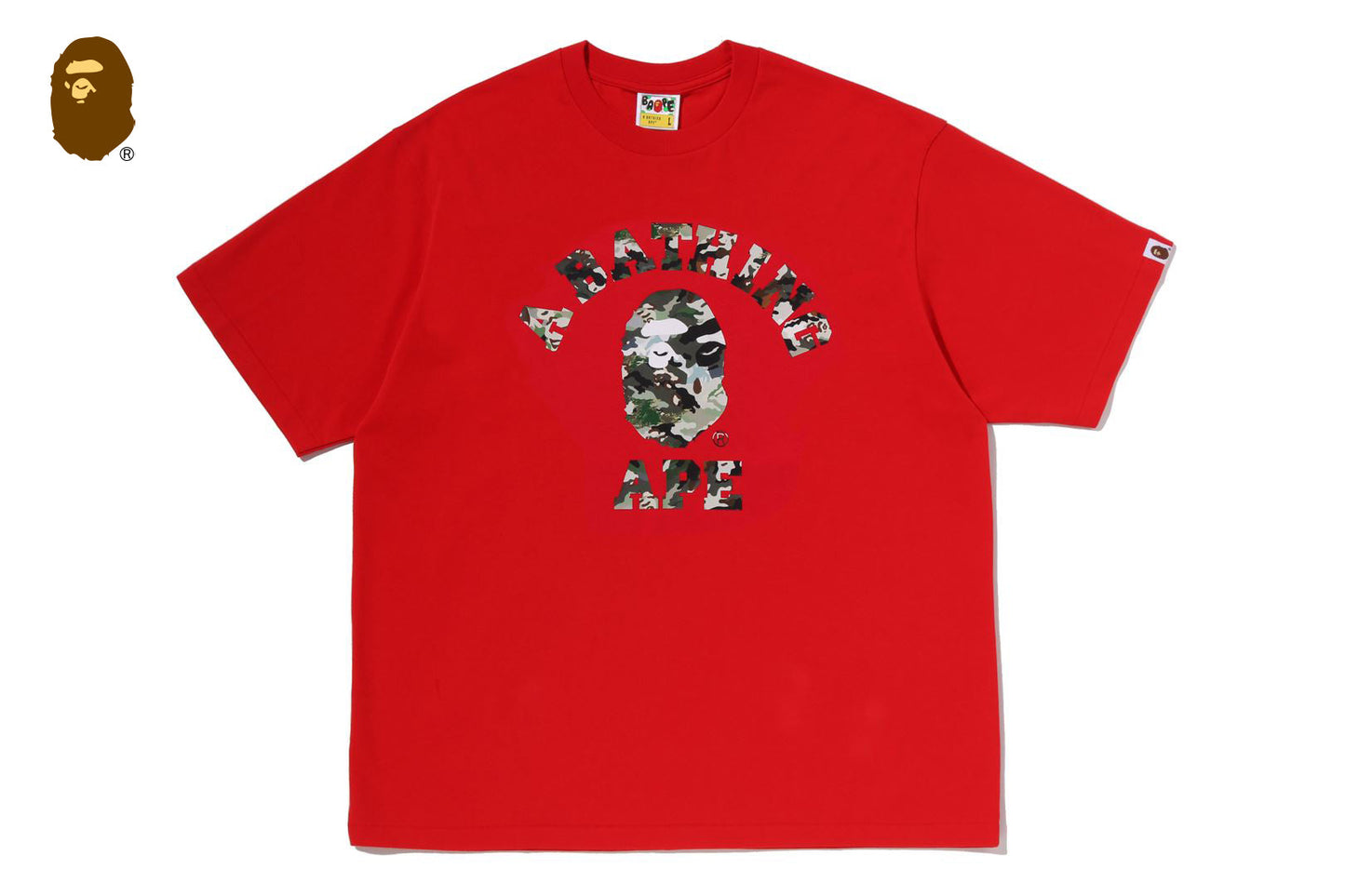 BAPE HYBRID CAMO 大學休閒版型短袖T恤