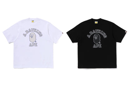 BAPE 手繪輪廓大學休閒版型短袖T恤