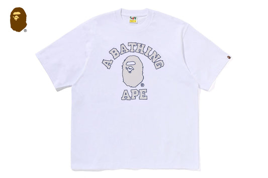 BAPE 手繪輪廓大學休閒版型短袖T恤