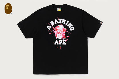 BAPE ABC CAMO SPLASH COLLEGE RELAXED FIT TEE