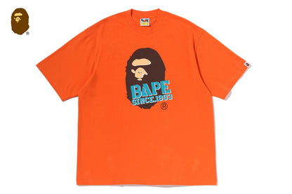 BAPE STENCIL FONT APE HEAD RELAXED FIT TEE