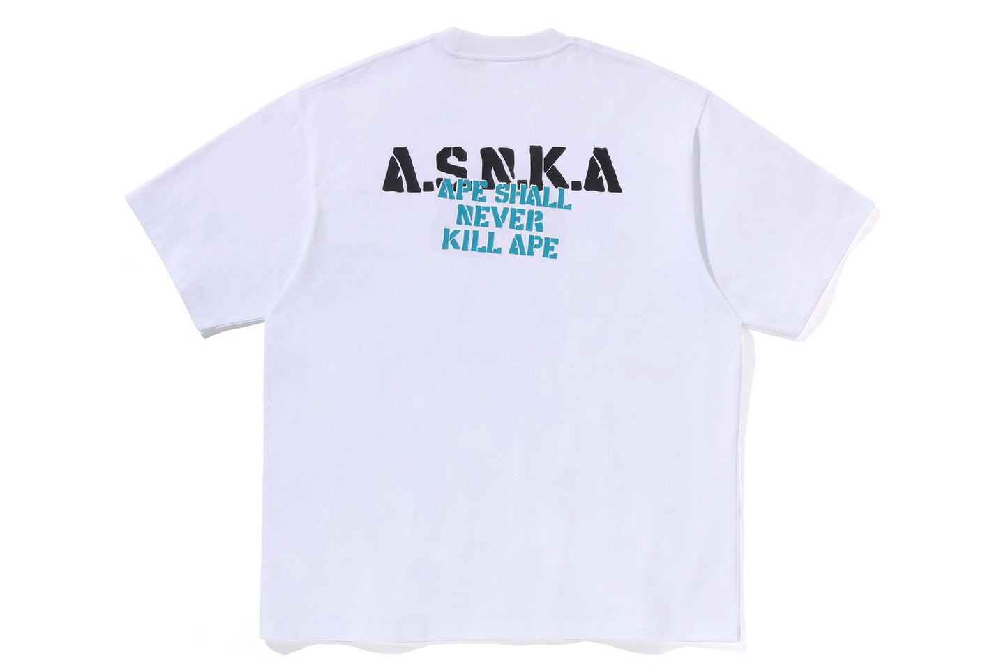 BAPE STENCIL FONT APE HEAD RELAXED FIT TEE