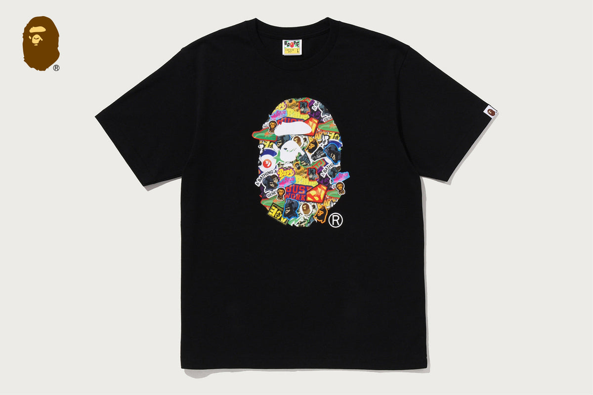BAPE STICKER PACK APE HEAD TEE