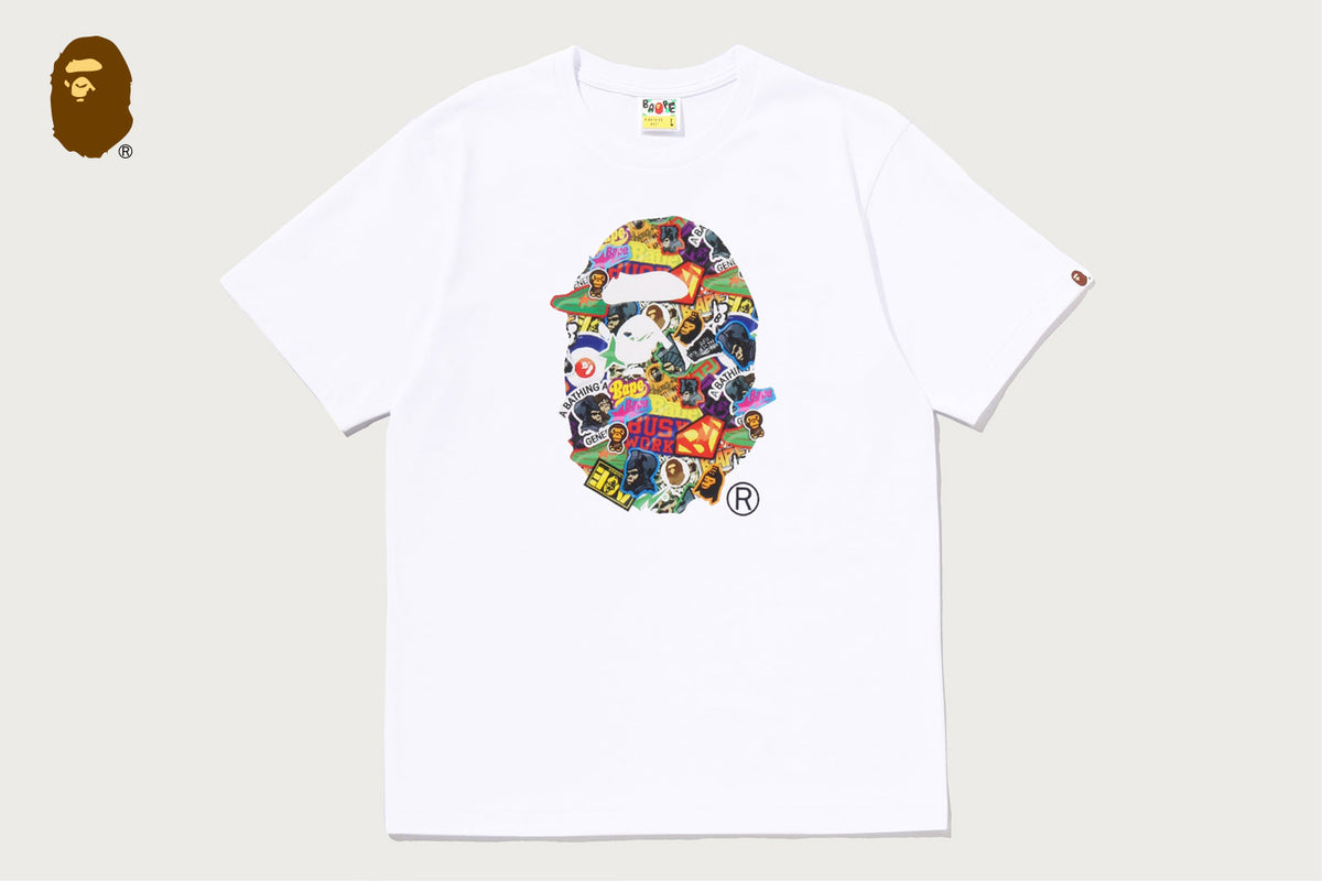 BAPE STICKER PACK APE HEAD TEE