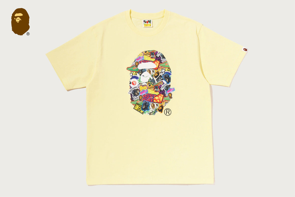BAPE STICKER PACK APE HEAD TEE