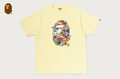 BAPE STICKER PACK APE HEAD TEE