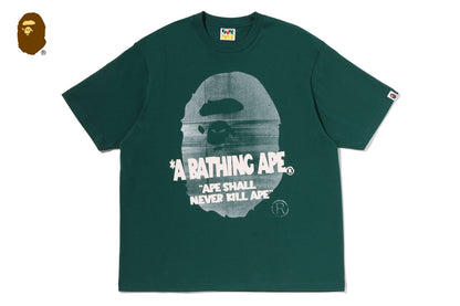 BAPE SPRAY APE HEAD 寬鬆版短袖T恤