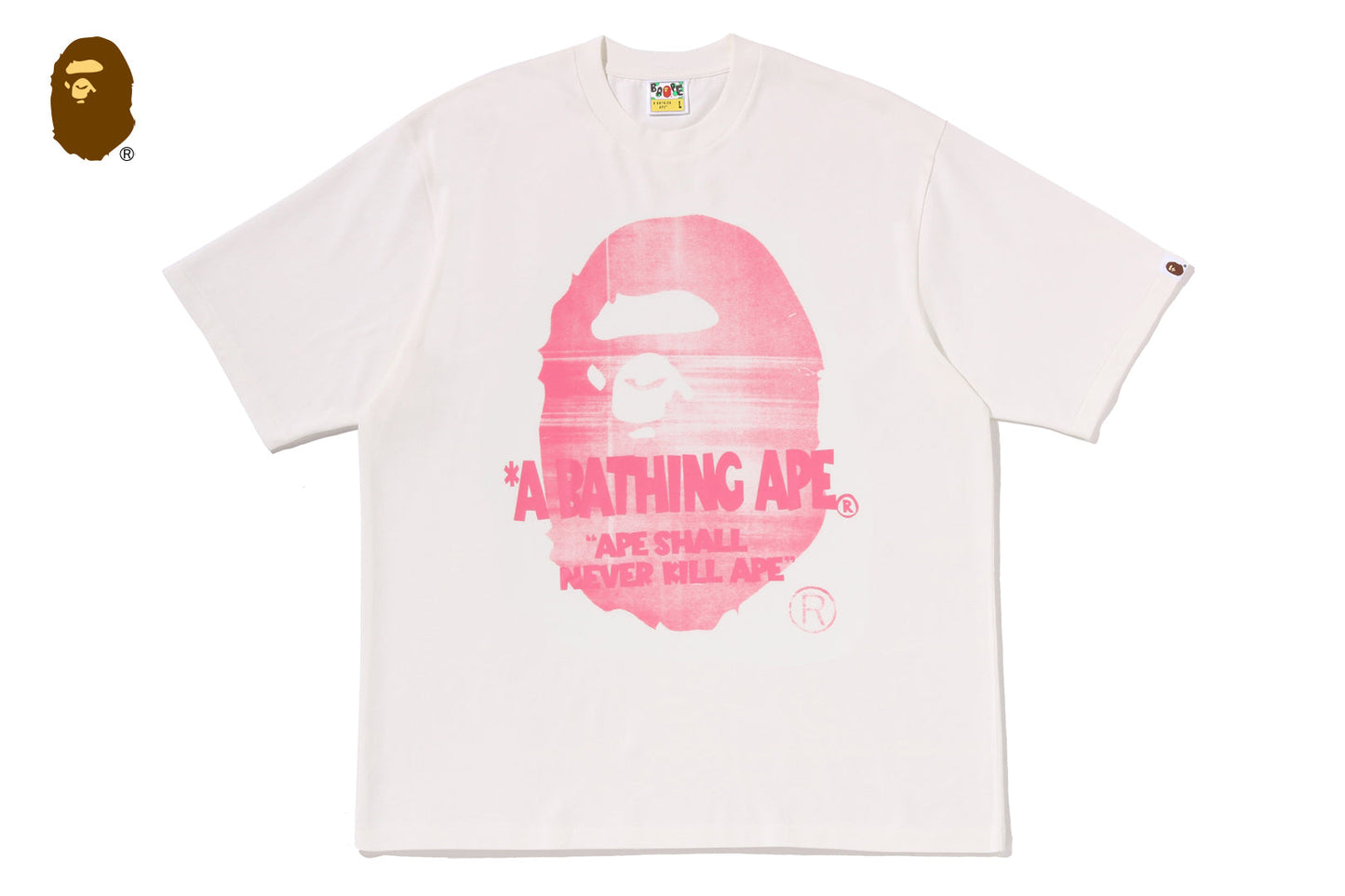 BAPE SPRAY APE HEAD 寬鬆版短袖T恤