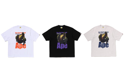 BAPE APE HEAD PHOTO PRINT 寬鬆版短袖T恤