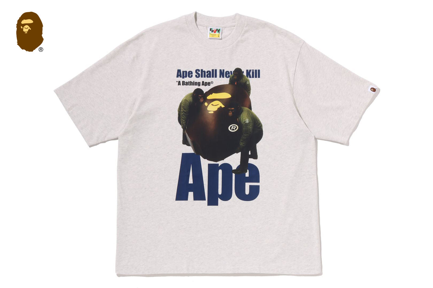 BAPE APE HEAD PHOTO PRINT 寬鬆版短袖T恤