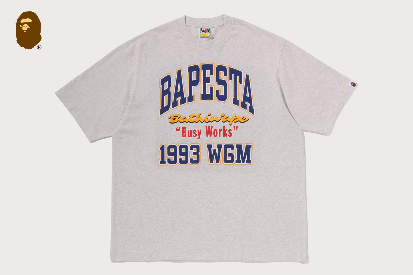 BAPE STA COLLEGE 寬鬆版短袖T恤 #1